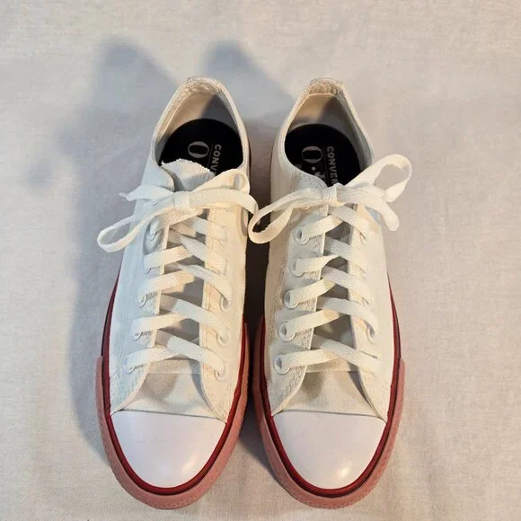 CONVERSE X O.P.I CTAS Lift Ox Canvas 566557C Pure Silver/White/Pink Size US 7.5 - Picture 3 of 16